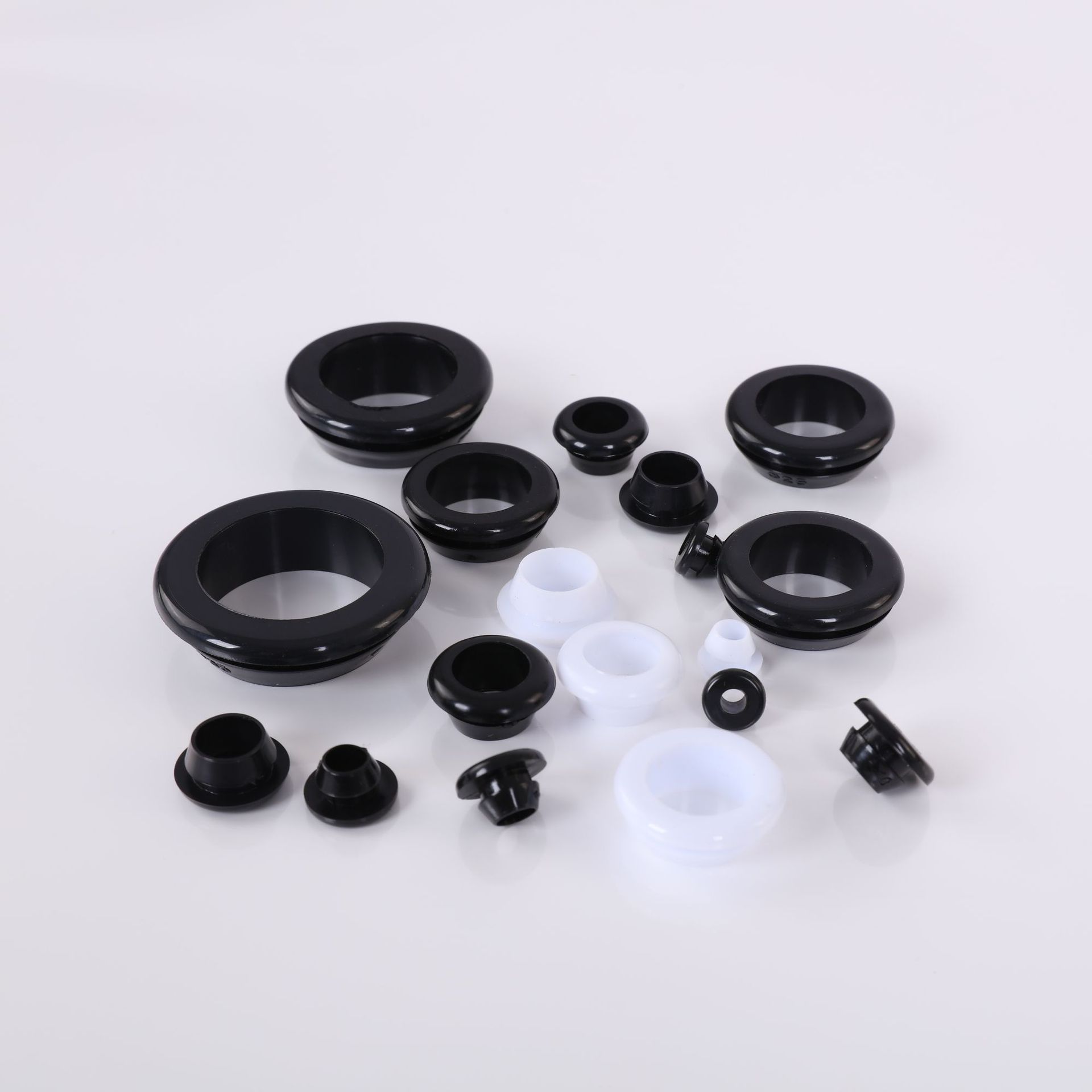 Eco-friendly rubber quick-loading protective coil tapered over-coil single-sided protective wire ring silicone protective wire sleeve