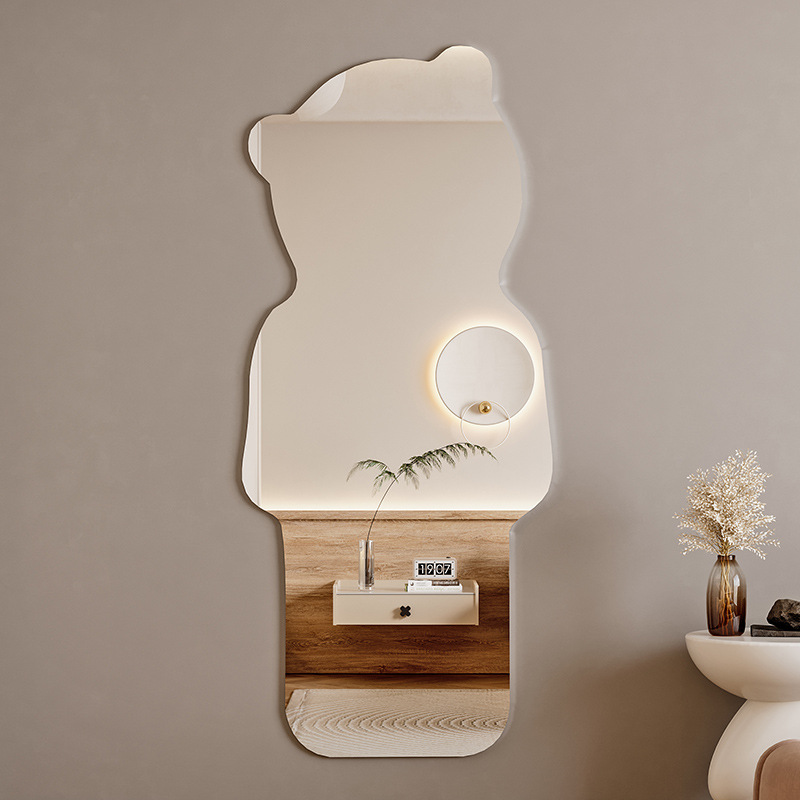 Acrylic Soft Mirror Wall-Mounted Arched Runway Full-Length Fitting Mirror Dressing Mirror Sticker Home Mirror Adhesive Lens