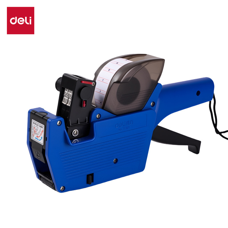 Deli Tf901 Label Machine Price Marking Machine Single Row Price Marking Machine Price Tag Machine Supermarket Clothing Price Marking Machine