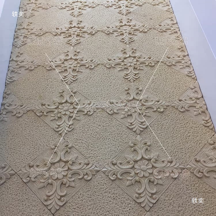 Artificial Sandstone Relief Custom Sandstone Background Wall European-Style Villa Exterior Decoration Carved Panel Three-Dimensional Handmade