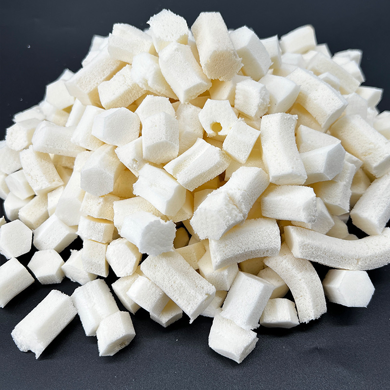 Wholesale Natural Latex Particles Filling Lazy Sofa Pillow Filling High Elastic Washable Latex Hexagonal Particles