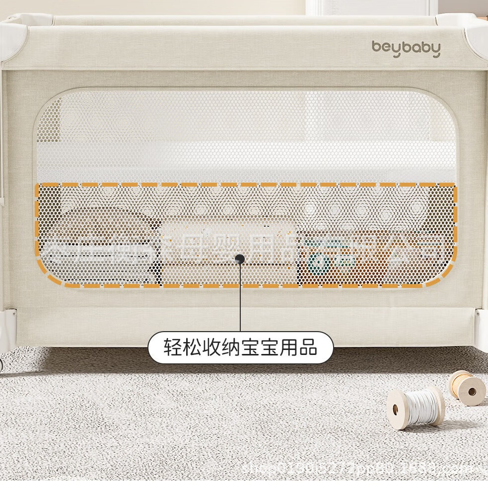 Baby Crib Newborn Baby Bed Multifunctional Removable Bb Bed Foldableable Splicing Large Bed
