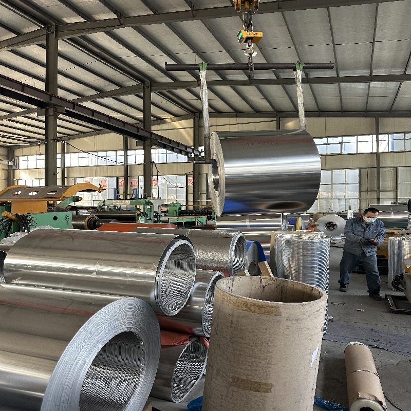 Aluminum Tile Roof Tile Factory Roof Tile Sound Insulation Aluminum Corrugated Board Aluminum Roll Can Be Processed into Open Flat Pressed Tile
