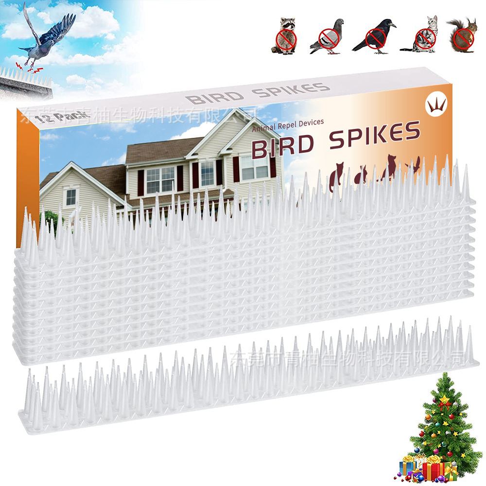 Anti-Cat Thorns 12 Color Boxes in White Plastic Bird Repellent Thorns Outdoor Wall Anti-Bird Thorns Power Equipment Anti-Bird Thorns