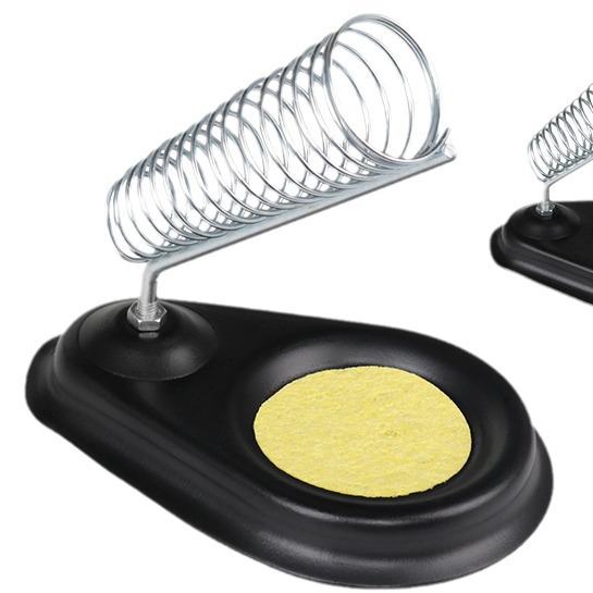 Electric soldering iron stand metal soldering iron stand luoiron welding soldering station bottom tin wire solder wire seat round soldering iron stand