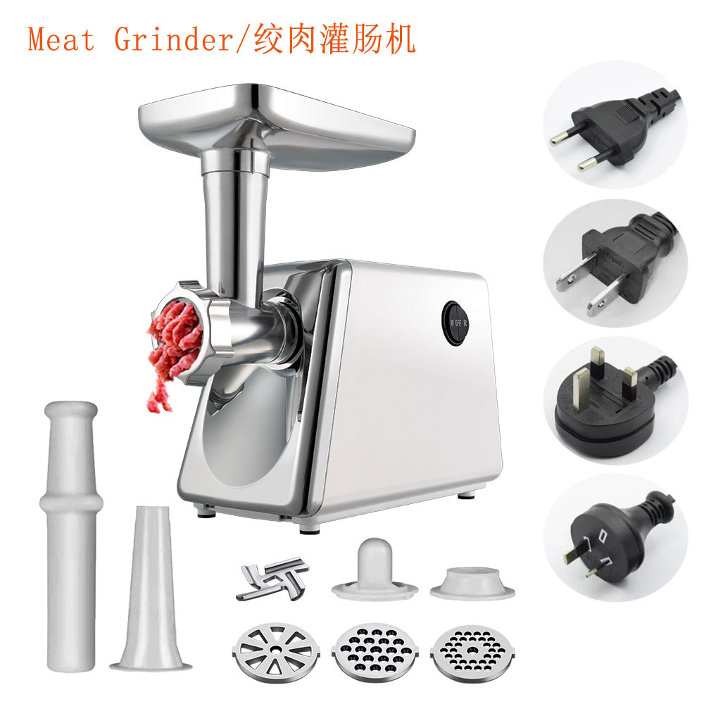 Cross-border multifunctional household electric meat grinder US gauge 110V European gauge 220V enema machine crushed pepper garlic paste manufacturers