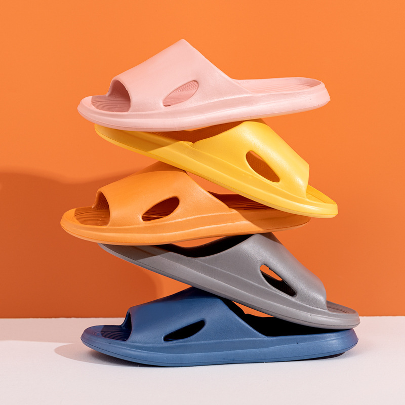 Qida Shun New Home Slippers Women's Summer Non-slip Feeling Home Slippers Couple Bathroom Slippers Wholesale