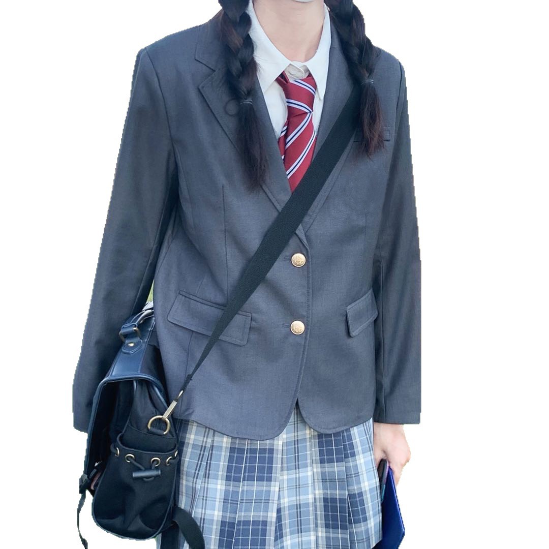 Bijiji Fabric Small Suit Genuine Original Jk Uniform Autumn and Winter Japanese Style Preppy Style Student School Supply Suit Jacket for Women