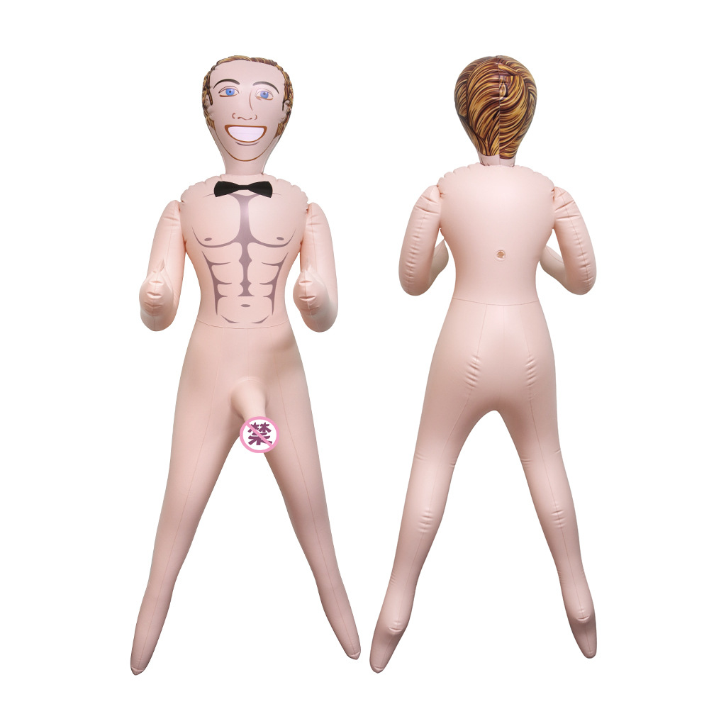 Diao's Male Inflatable Doll Sex Toy Painted Leather Male Doll Pure Inflatable Party Funny Toy Cross-Border Manufacturer