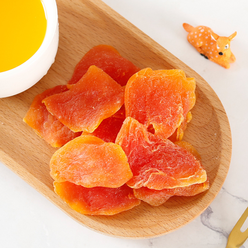 New red heart dried papaya 500g papaya slices candied fruit preserved fruit sweet and delicious dried papaya snacks wholesale