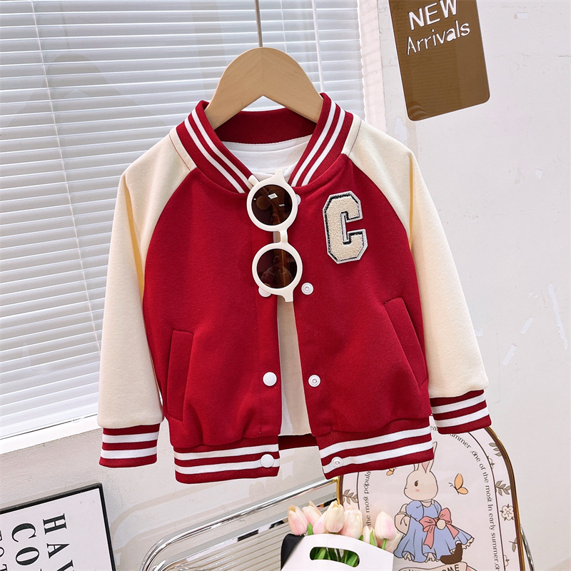 Children's Baseball Uniforms, New Autumn Style Boys' Casual Jackets, Girls' Cardigans, Baby Autumn Clothes, Children's Clothing Wholesale