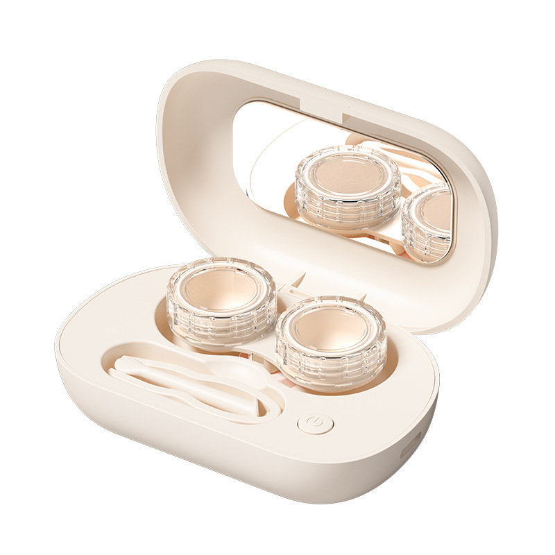 New Contact Lens Cleaner Portable Contact Lens Electric Cleaner High Frequency Vibration Contact Lens Rinse Box Wholesale