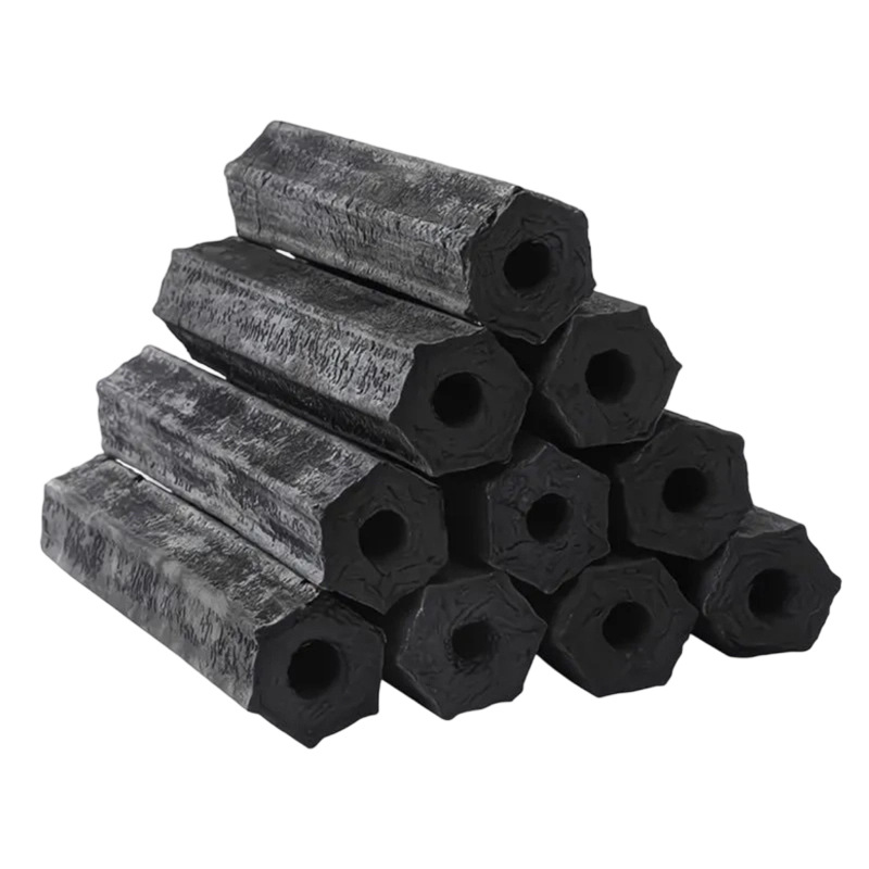 Low-Smoke Fruitwood Charcoal for Indoor Use, Guangxi Fire Pit Tea-Making Pure Lychee Wood Machine-Made Charcoal, High Temperature and Long-Lasting