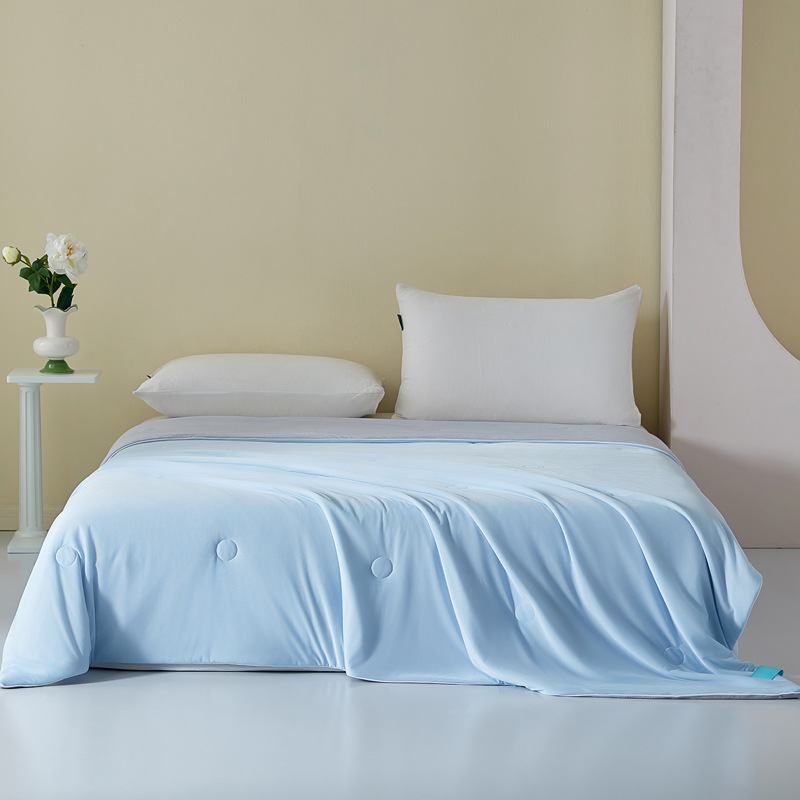 Кросс-бордовый плед класса А, черная технология, охлаждающий шелк, летний тонкий плед, односпальный/двуспальный, для общежитий