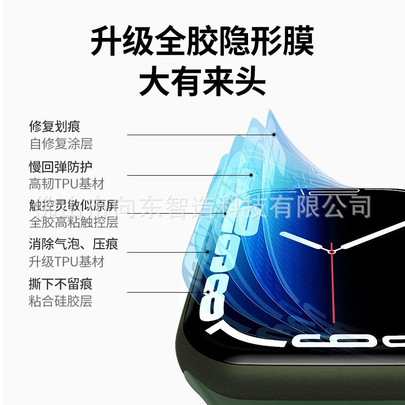 Suitable for Apple Watch Film Tpu Hydrogel Film Anti-Peeping Protective Film Applewatchs11/Se3 Soft Film Film