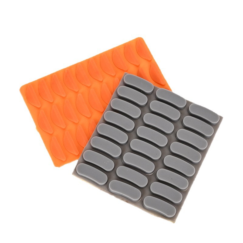 Vulcanized Molded Frosted Silicone Pads, Adhesive-Backed Special-Shaped Silicone Foot Pads, Molded Silicone Miscellaneous Parts