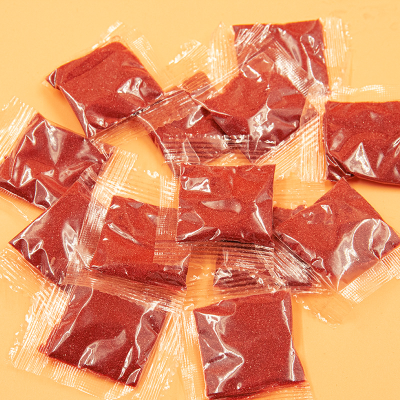 3g Red Sand Bagged Hollow Copper Gourd Pendant Accessory Cinnabar Granules Keychain Accessory Red Sand Manufacturer Wholesale