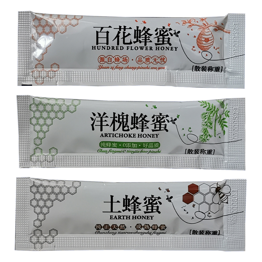 Acacia honey small bag independent packaging Hundred Flowers portable strip bulk soil honey bag wholesale factory
