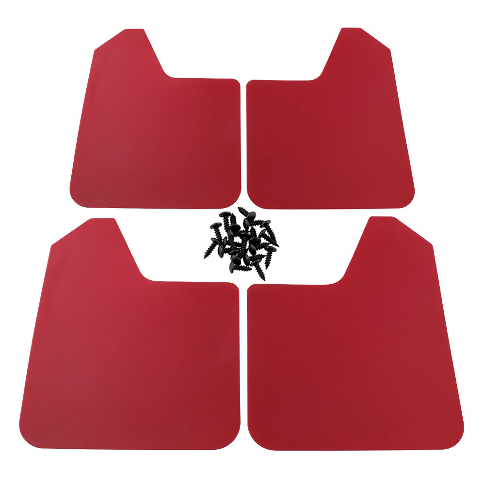 Cross-Border Hot-Selling Auto Parts Fender Splash Guard Compatible with Pickup Truck Suv Truck Universal Red and Black