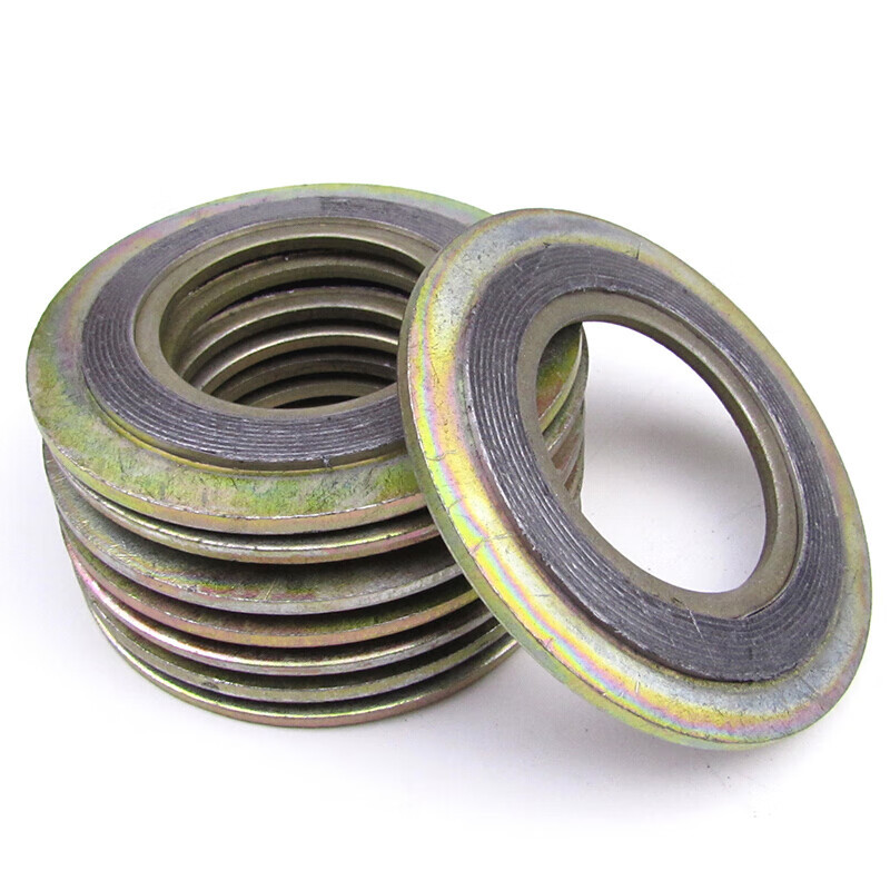 Metal Wrapped Gasket Graphite Carbon Steel Valve Gasket with Inner and Outer Rings Conventional Stainless Steel Flange Seal Gasket