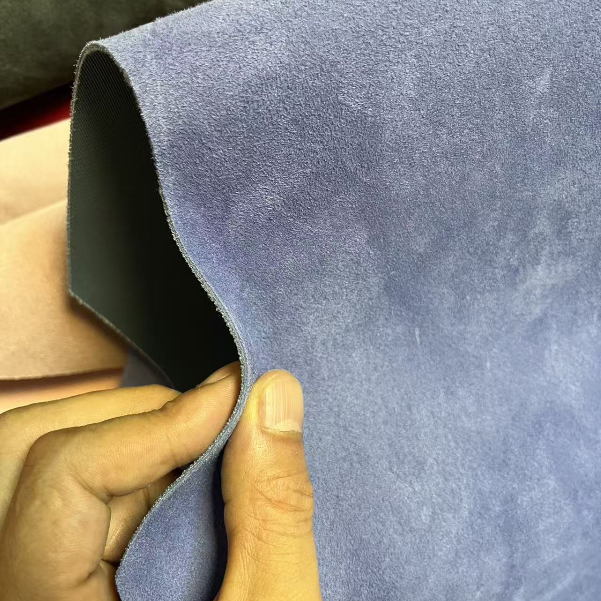 First-Layer Pigskin Genuine Leather Patch Pig Leather Upper Leather Material Moral Training Shoe Leather Birkenstock Upper Leather Manufacturer Direct Sale