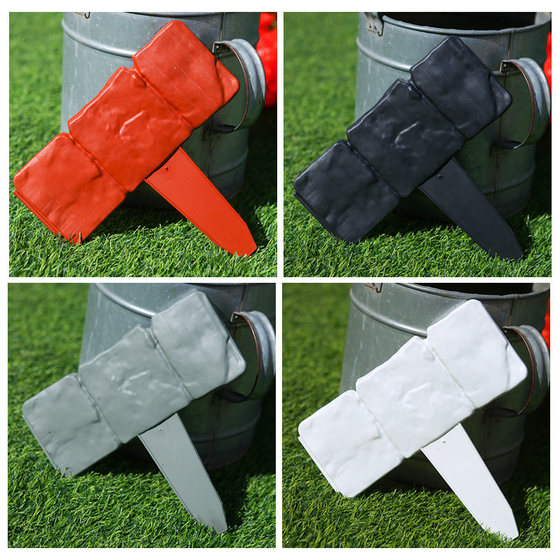 Sheet Plastic Fence Partition Fence Imitation Stone Courtyard Outdoor Lawn Villa Decorative Gardening Durable Small Fence