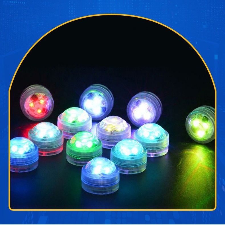 Led Diamond Knob Wireless Remote Control Underwater Light Super Bright Aquarium Swimming Pool Vase Water Cup Night Light Lamp