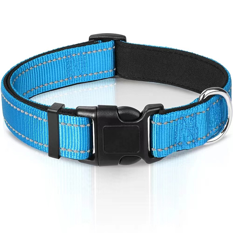 Amazon AliExpress hot sale explosion-proof hand guard traction rope reflective silk collar dog neck circumference pet supplies