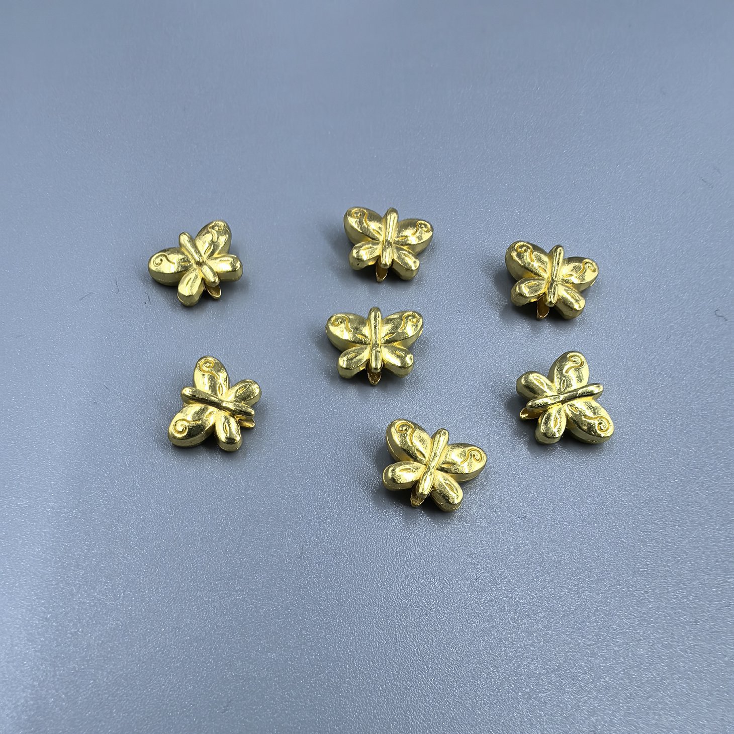 Vintage alloy mini butterfly loose beads DIY national beaded handmade jewelry making materials