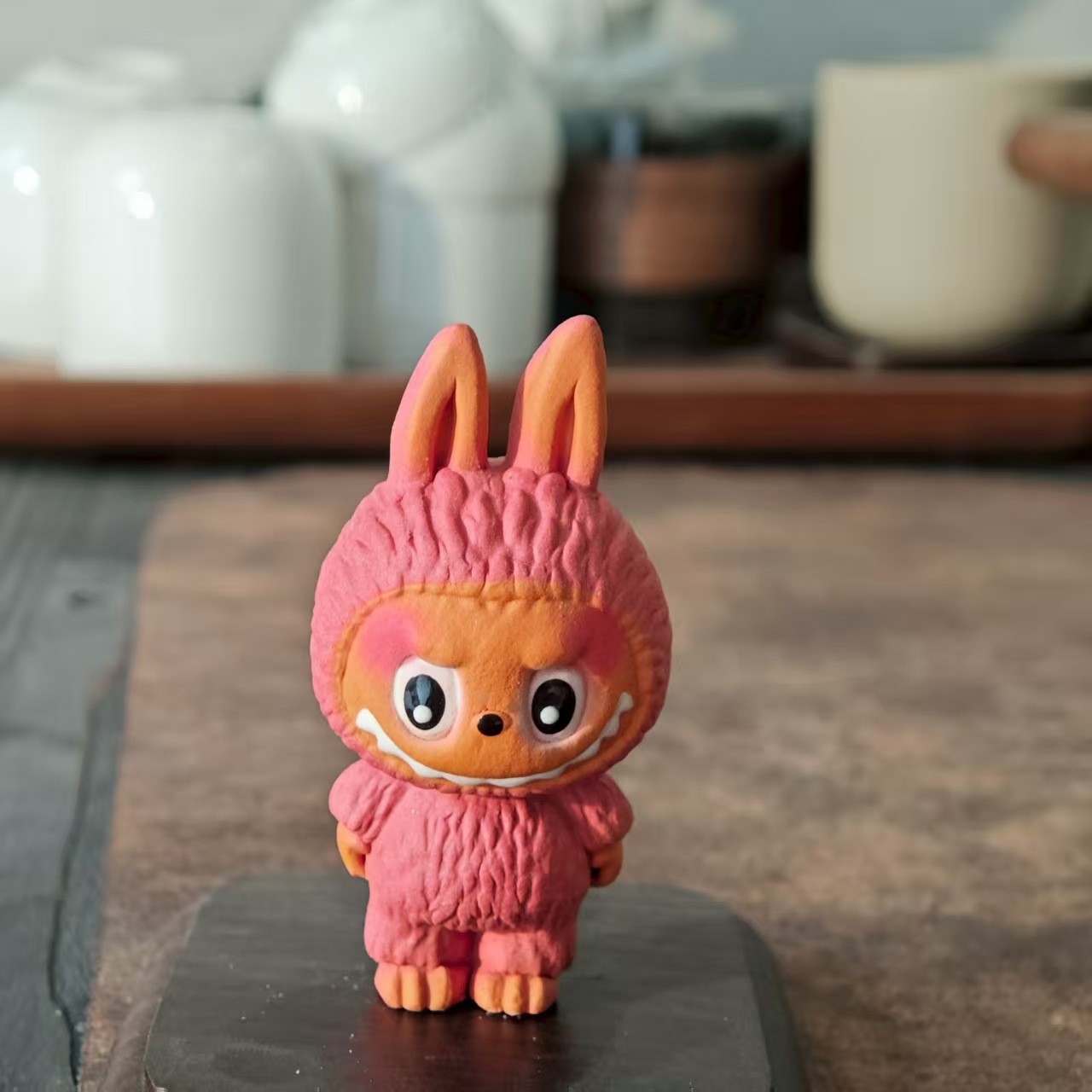 Yixing Purple Clay Labubu Elf Series Figurine Trendy Sculpture Tea Pet Ornament