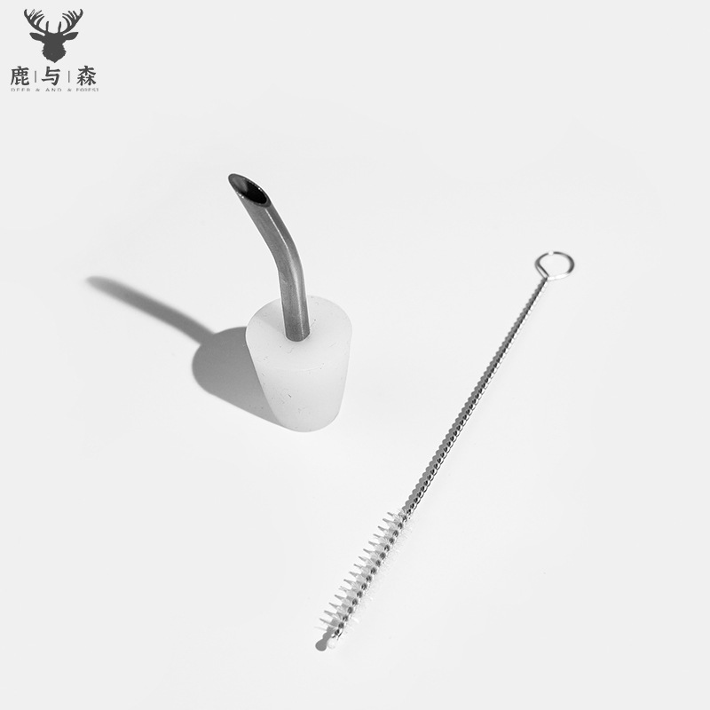 Outdoor Camping Coffee Pot Extension Mouth Silicone Spout Stainless Steel Hand Water Kettle Small Mouth Portable Diverter Spout