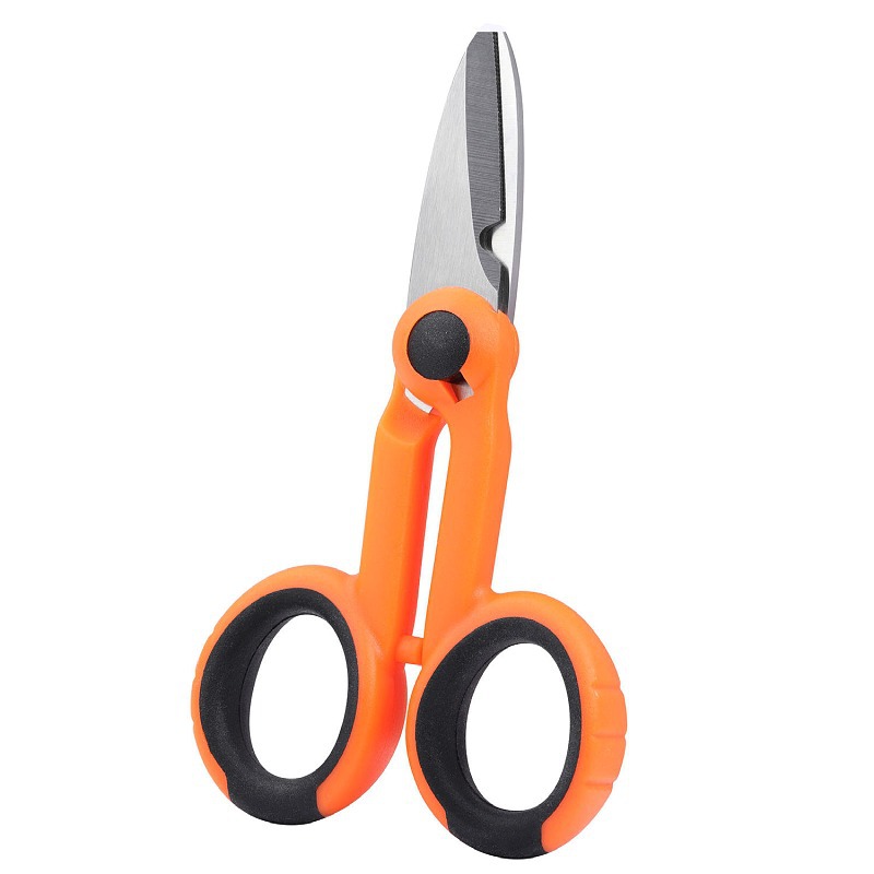 Engineering Fiber Optic Special Kevlar Stainless Steel Scissors for Fiber Optic Cable, Tail Fiber, Jumper Fiber, Fiber Velvet, Aramid, Sharp, Cross-Border Hot-Selling Optical Cable