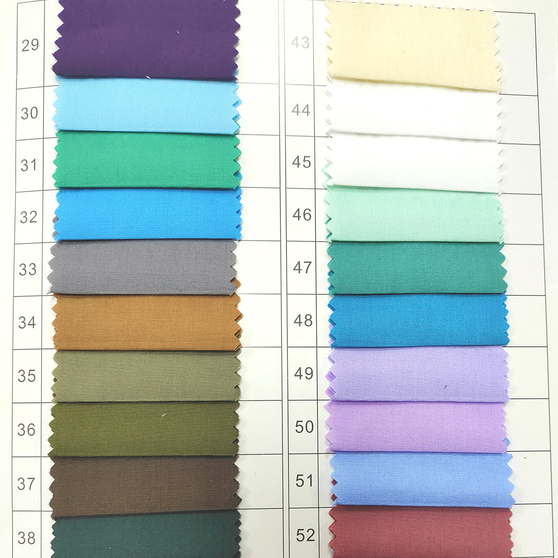 Tc13372 Polyester-Cotton 35% Cotton 20% Plain Poplin White Colorful Shirt Dress Fabric Plaid Tie-Dye