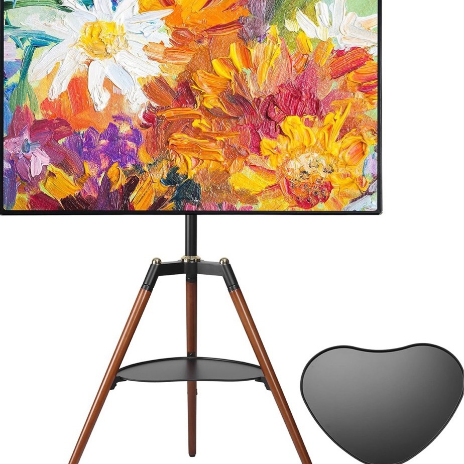 32-65inch Lcd Tv Floor Stand Neutral Minimalist Standing Hanging Rack Living Room Bedroom Art Show Rack