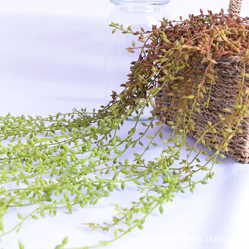Simulated Flower Lover's Tears Buddha Beads Succulents Indoor Hanging Wall Hanging Green Plant Spider Plant Wall Ceiling Decoration