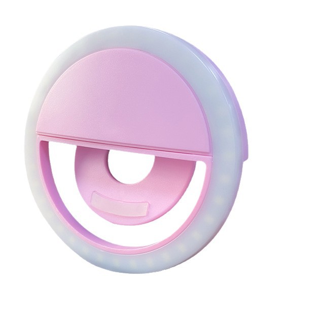 Factory Direct Sales Round Mobile Phone Fill Light Selfie Beauty Flash Live Broadcast Led Fill Light Gift Customization