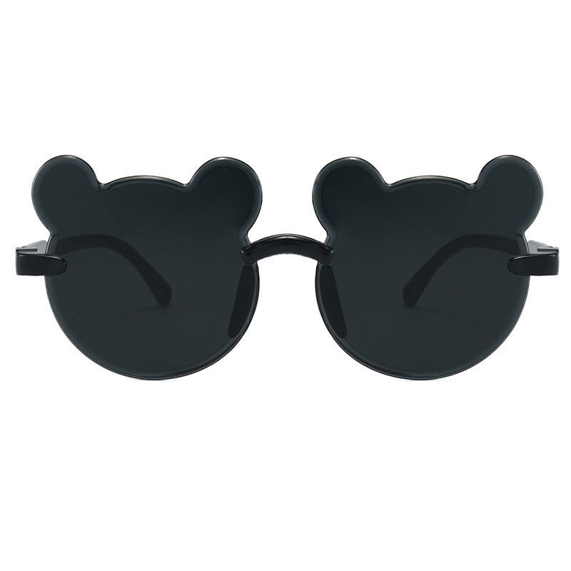 Cute Bear Children's Sunglasses Girls Sunglasses Baby Glasses Boys Sunglasses Hairpin Set Glasses