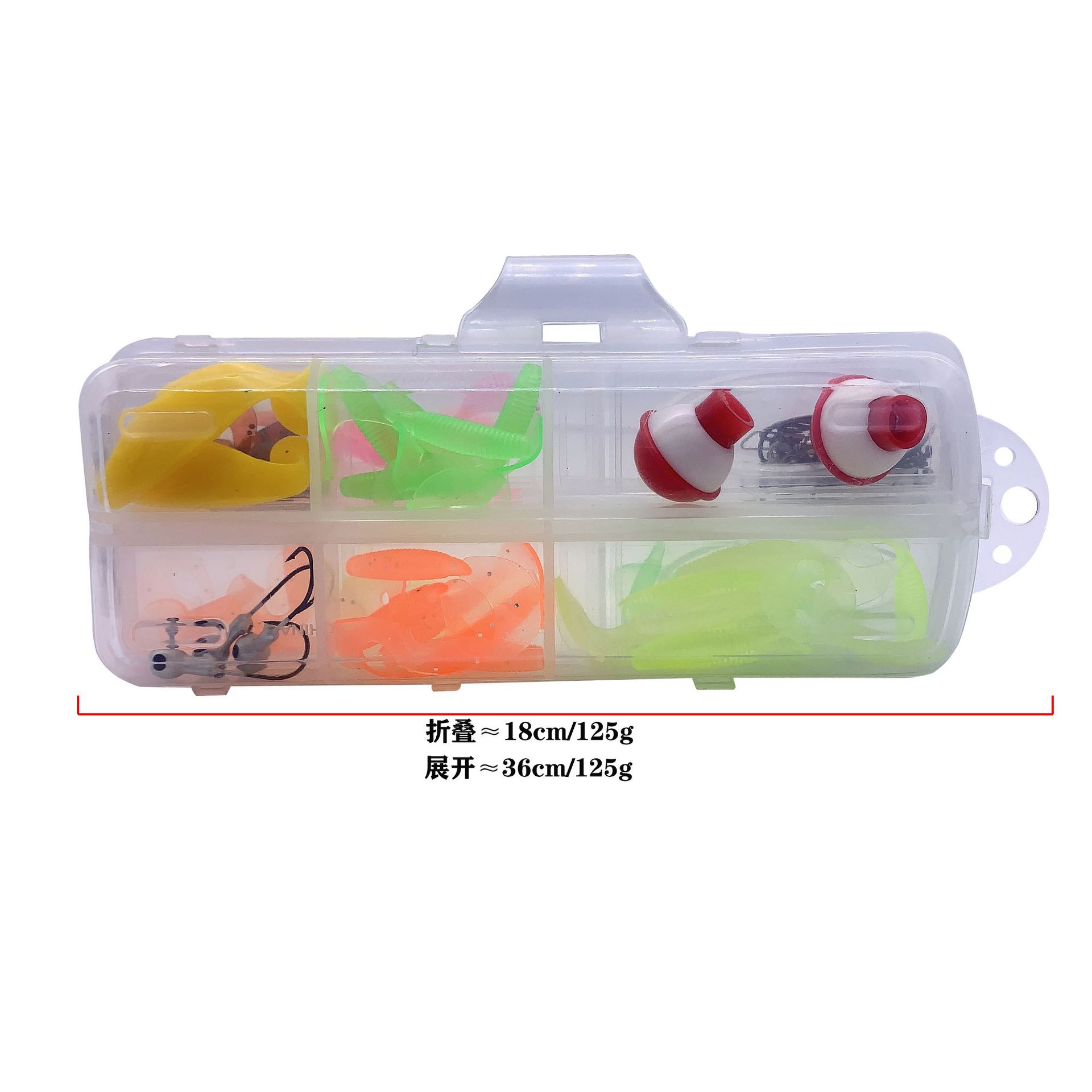 75 pieces Luya micro bait suit bionic fake bait Luya rolling tail lead hook horse mouth single hook suit wholesale