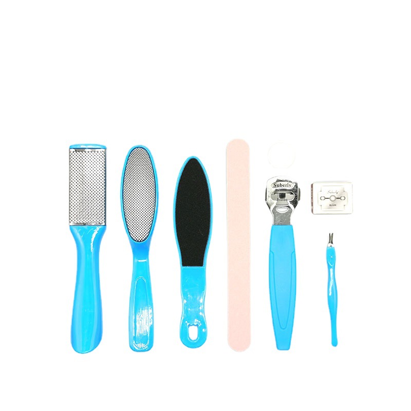 Foot grinding file ten-piece set of exfoliating calluses horny stainless steel foot plate file eight-piece set of foot grinding foot