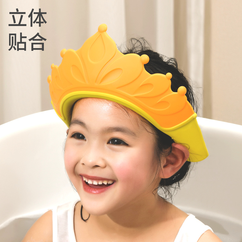 Baby shampoo cap eye protection ear protection soft rubber shampoo cap infant children shower cap children waterproof Bath Shampoo cap