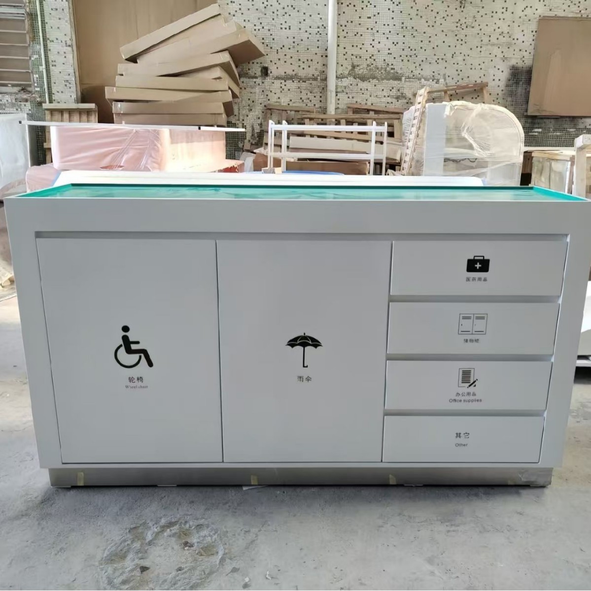 Bank Convenience Cabinet Baking Paint Convenience Service Cabinet Office Furniture Production Bank Service Desk Hall Office Convenience Cabinet