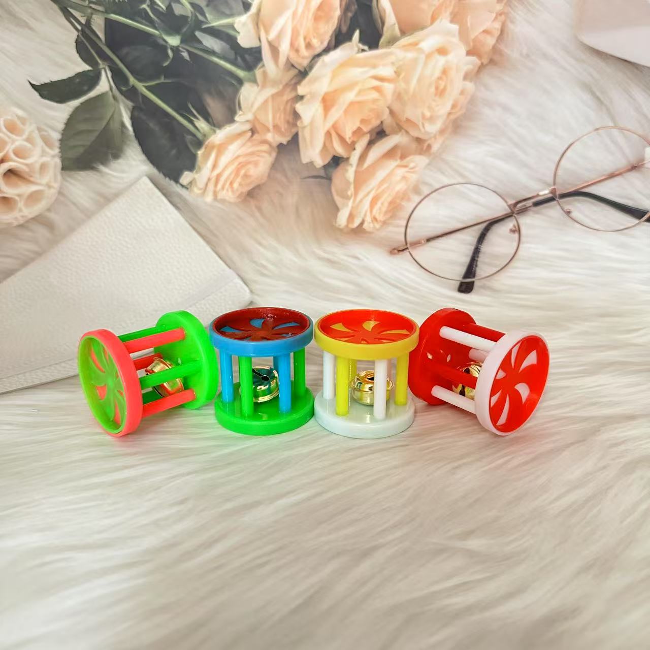 Windmill Bell Ball Cat Toy Plastic Hollow Ball Cat and Dog Teasing Pet Toy New Bell Trendy