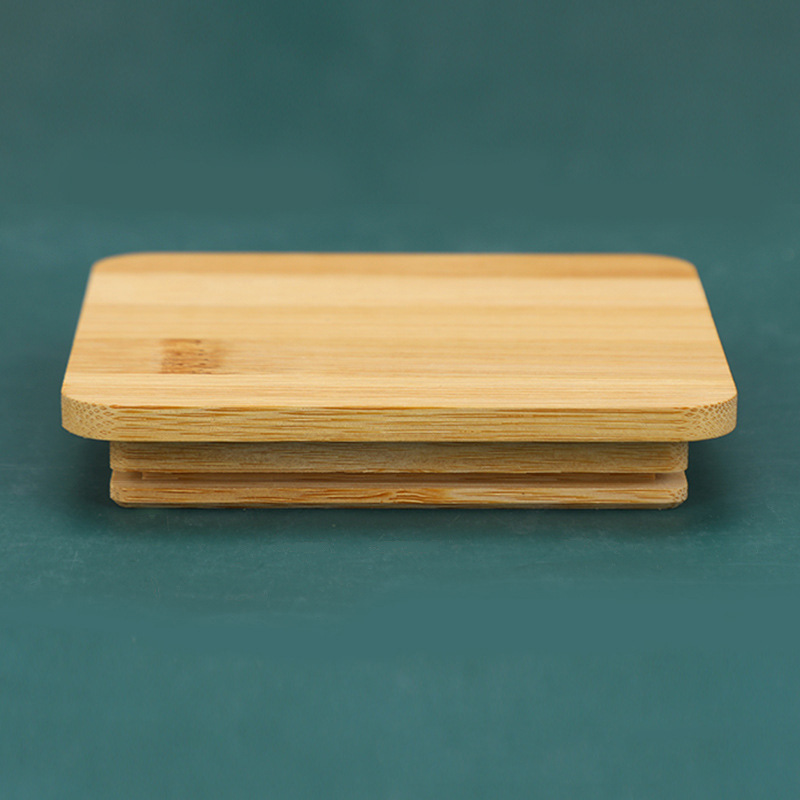 In-Stock Simple Solid Wood Bamboo Cup Lids Various Specifications Wholesale Thickened Water Cup Mug Lids Sealed Cup Bamboo Wood Lids
