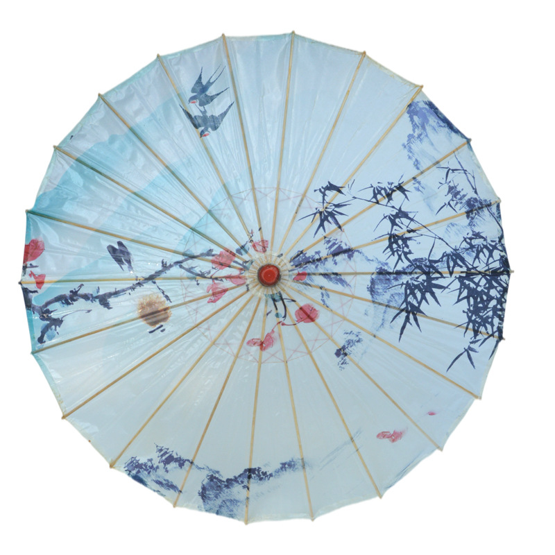Ancient style oil paper umbrella wholesale can be drenched in the rain classical Hanfu dance umbrella brush tung oil performance catwalk photo prop umbrella