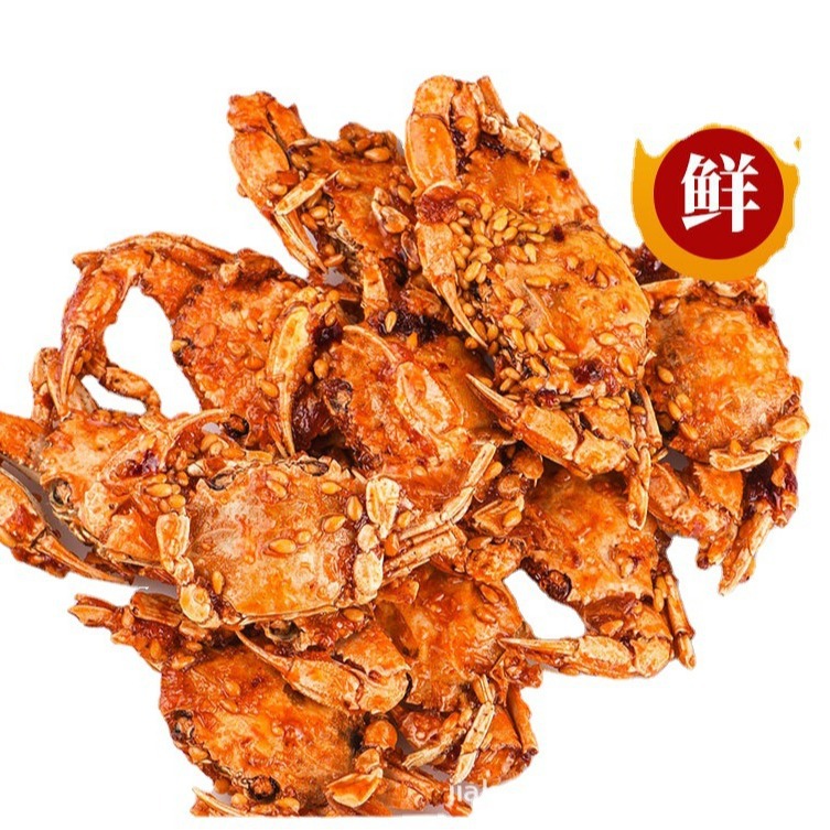 Instant spicy small sea crab seafood snacks canned spicy seafood snacks sweet spicy crispy crab relieving appetite