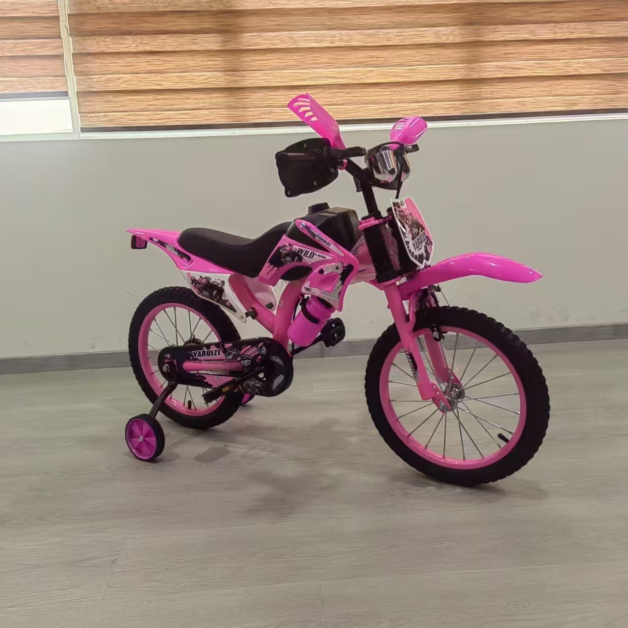 New Motorcycle Model Children's Bike 12-16inch Boys and Girls Overall Vehicles Easily Learn Ride Safe and Stable