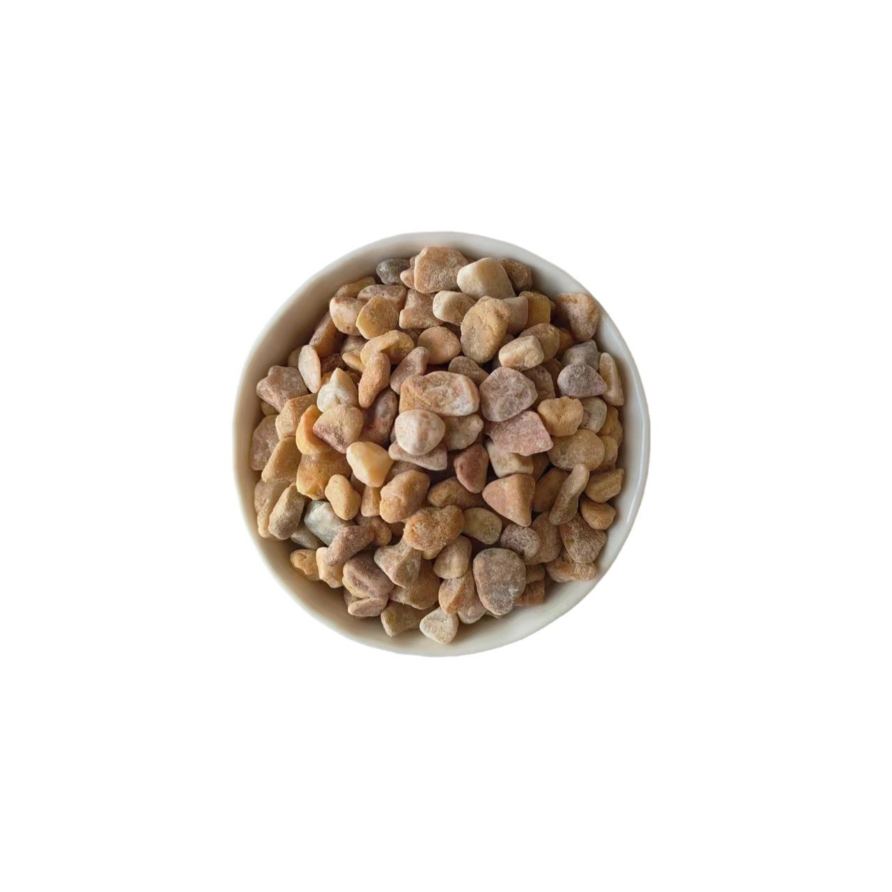 Yellow Gravel for Landscaping in Gold Stone Gardens and Courtyards, Used for Paving and Permeable Surfaces