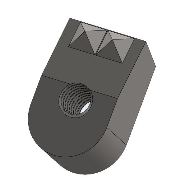 Pc127-2Sc Tungsten Steel Claw Alloy Block Tungsten Steel U-Shaped Claw Super Hard Gripper Head