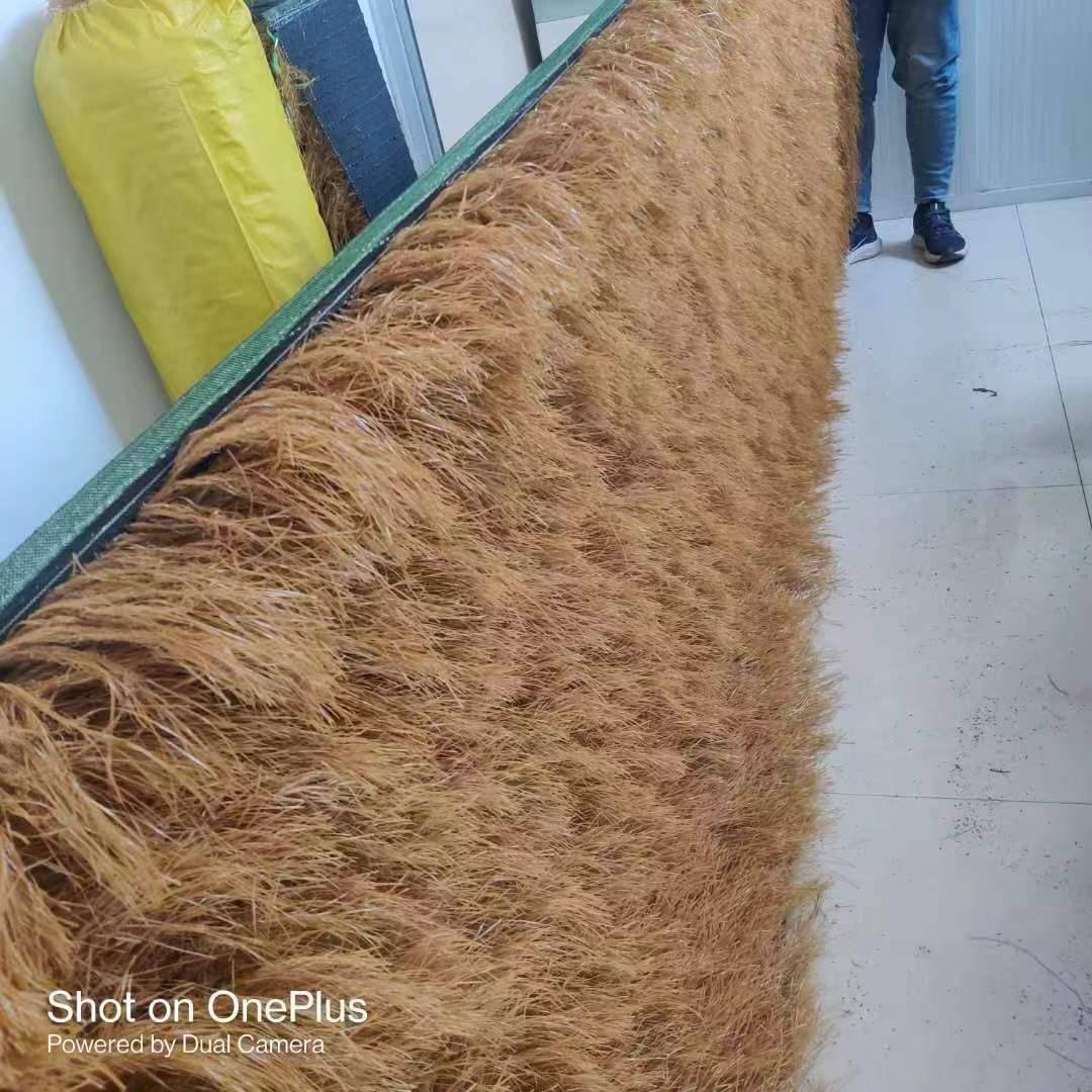 Roof Decoration Carpet-Style Simulated Thatch Fake Thatch Simulated Straw Plastic Thatch Park Pavilion Available Waterproof
