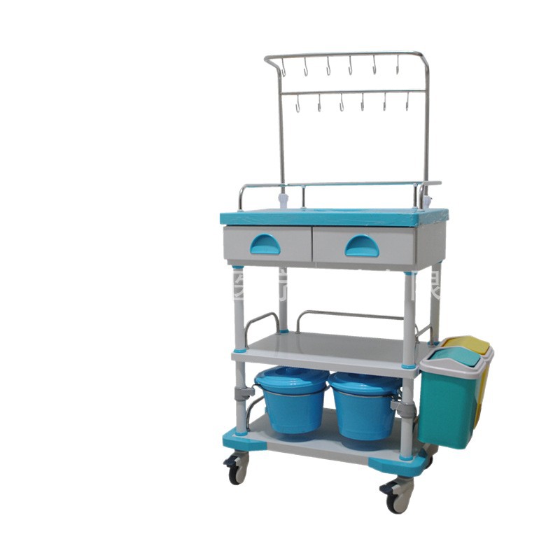 Medical Medicine Infusion Cart Multifunctional Drip Care Cart Medical Emergency Infusion Cart